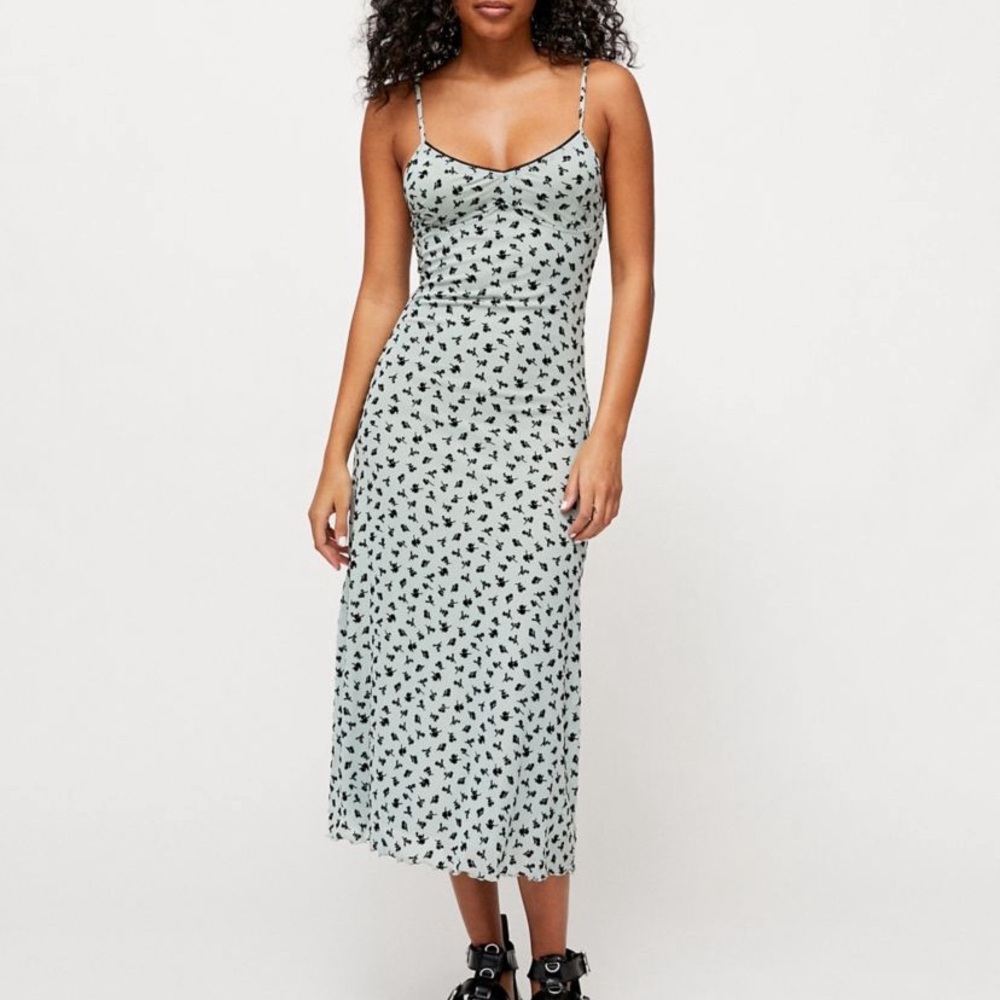 Motel Cotina Printed Midi Dress